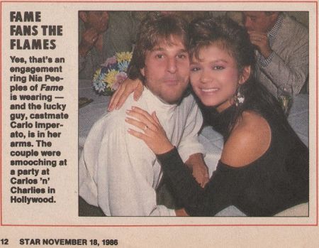 Carlo Imperato with his ex-fiance, Nia Peeples